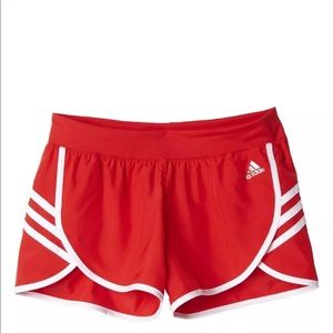 ADIDAS women’s climalite running shorts sz LARGE